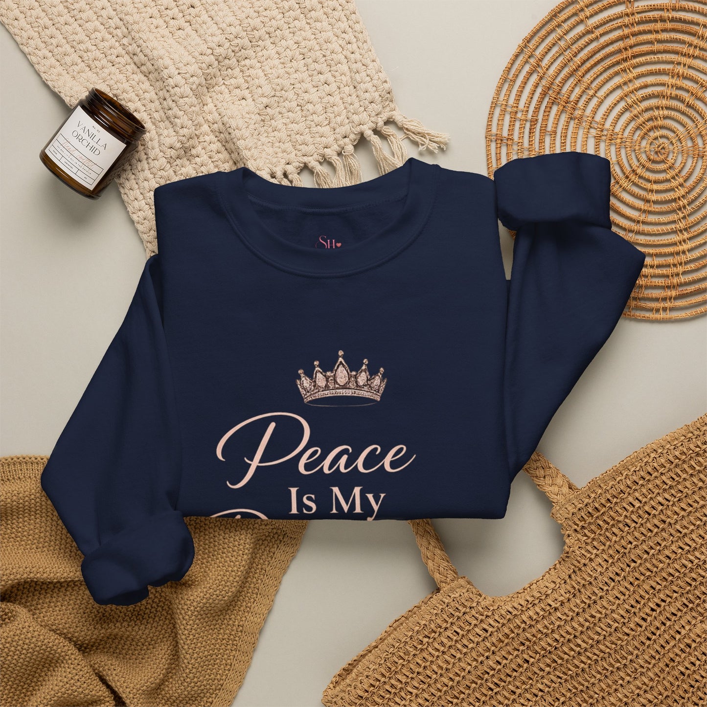 Peace Is My Dopamine Crewneck Sweatshirt — Spiritual Healing Pullover