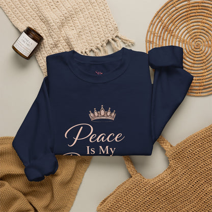 Peace Is My Dopamine Crewneck Sweatshirt — Spiritual Healing Pullover