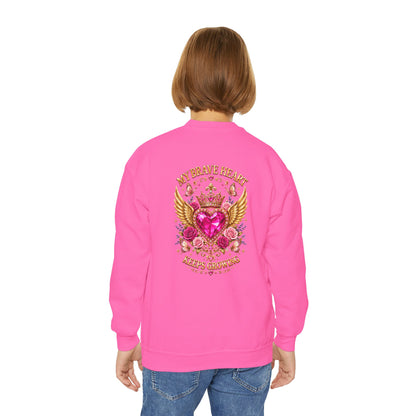 Brave Little Heart Youth Crewneck Sweatshirt