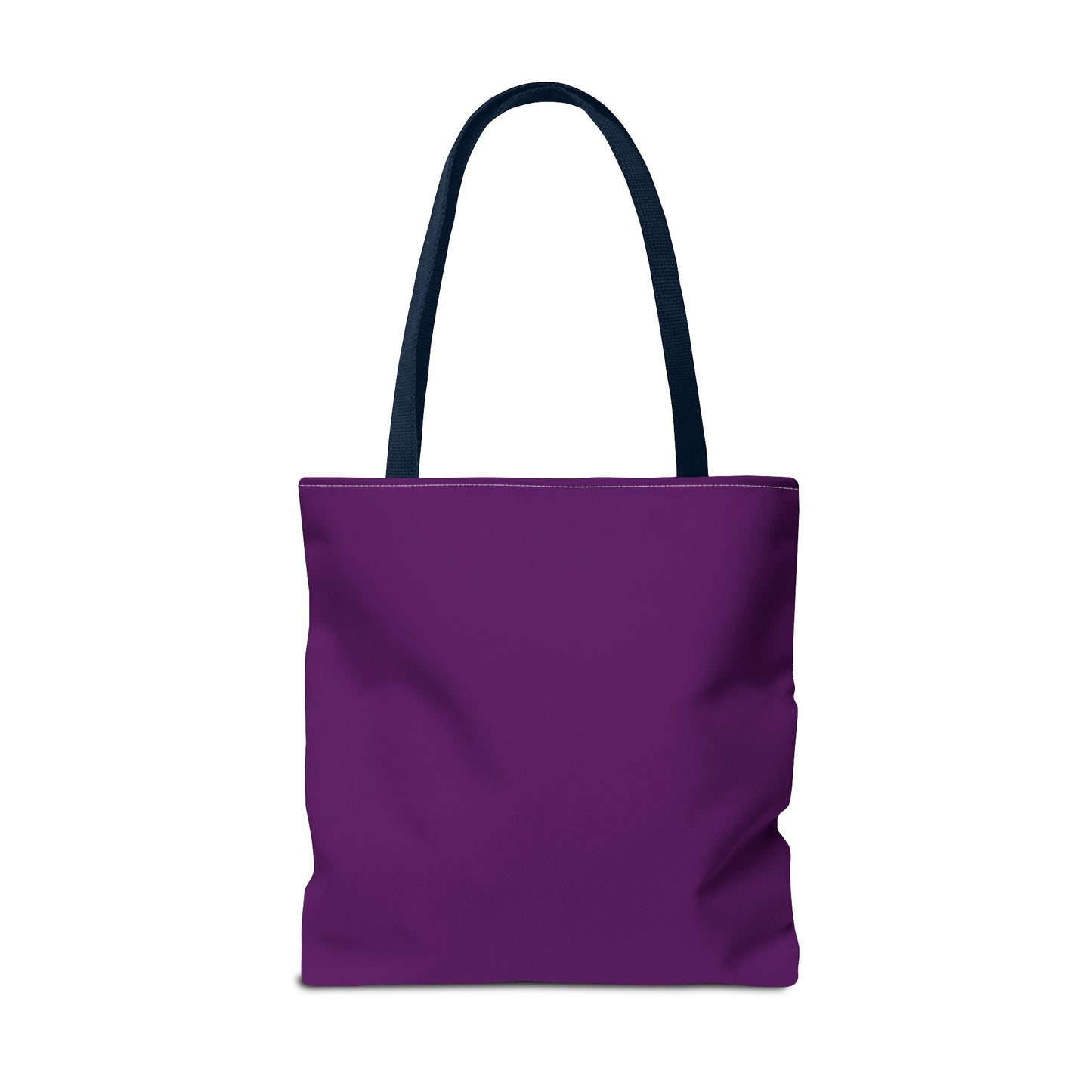 Tote Bag — Purple Silent Healing Floral Ribbon Design