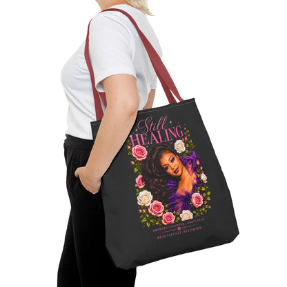Still Healing Floral Memorial Tote Bag — Inspirational Grief Support Shopping Bag