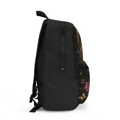Still Healing Backpack — Inspirational "Big Brave Heart" Floral Travel Bag