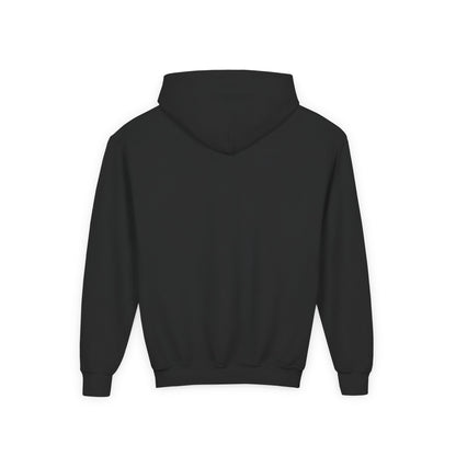 Youth Hoodie — "Brave Little Heart" Pink Heart Crown Kids Pullover