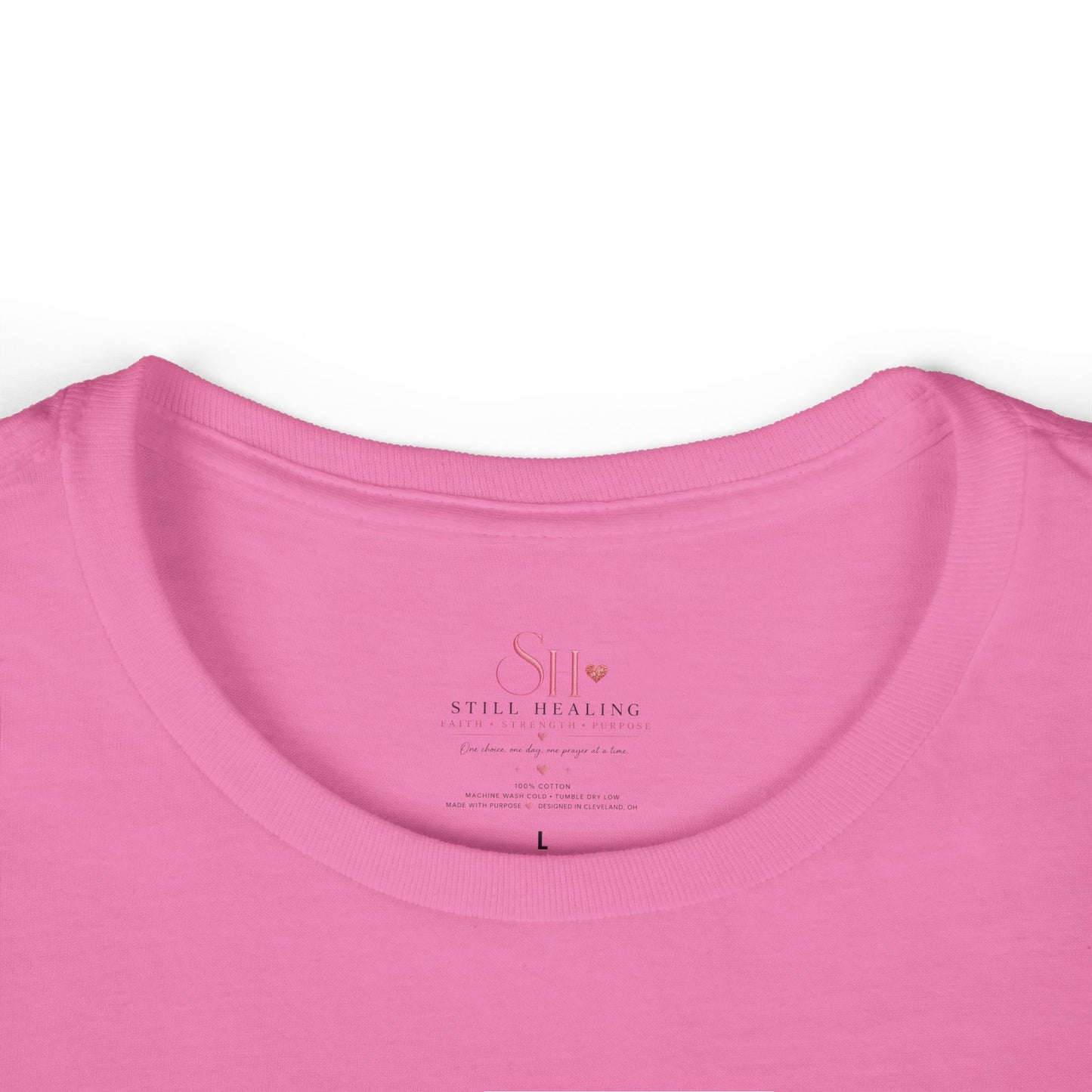 Still Becoming Floral Women's Tee — Inspirational "Still Healing" Motivational Shirt
