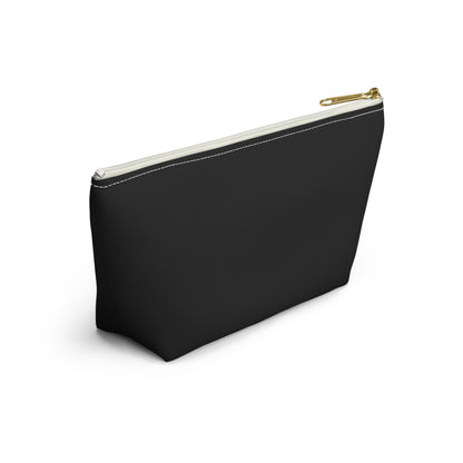 Accessory Pouch — "Love Don't Drive You Into a Grave" Pink Gothic Makeup Bag