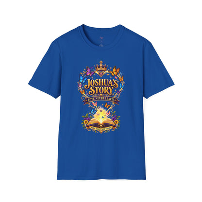 Joshua's Story T‑Shirt — "Love Never Leaves" Inspirational Butterfly Tee