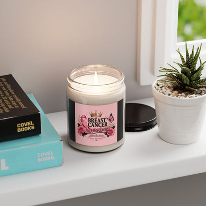Breast Cancer Survivor Soy Candle — 9oz Scented Support Candle