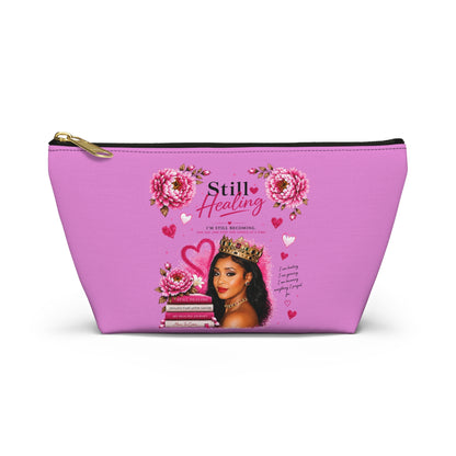 Still Healing / Trust the Process Pink Accessory Pouch