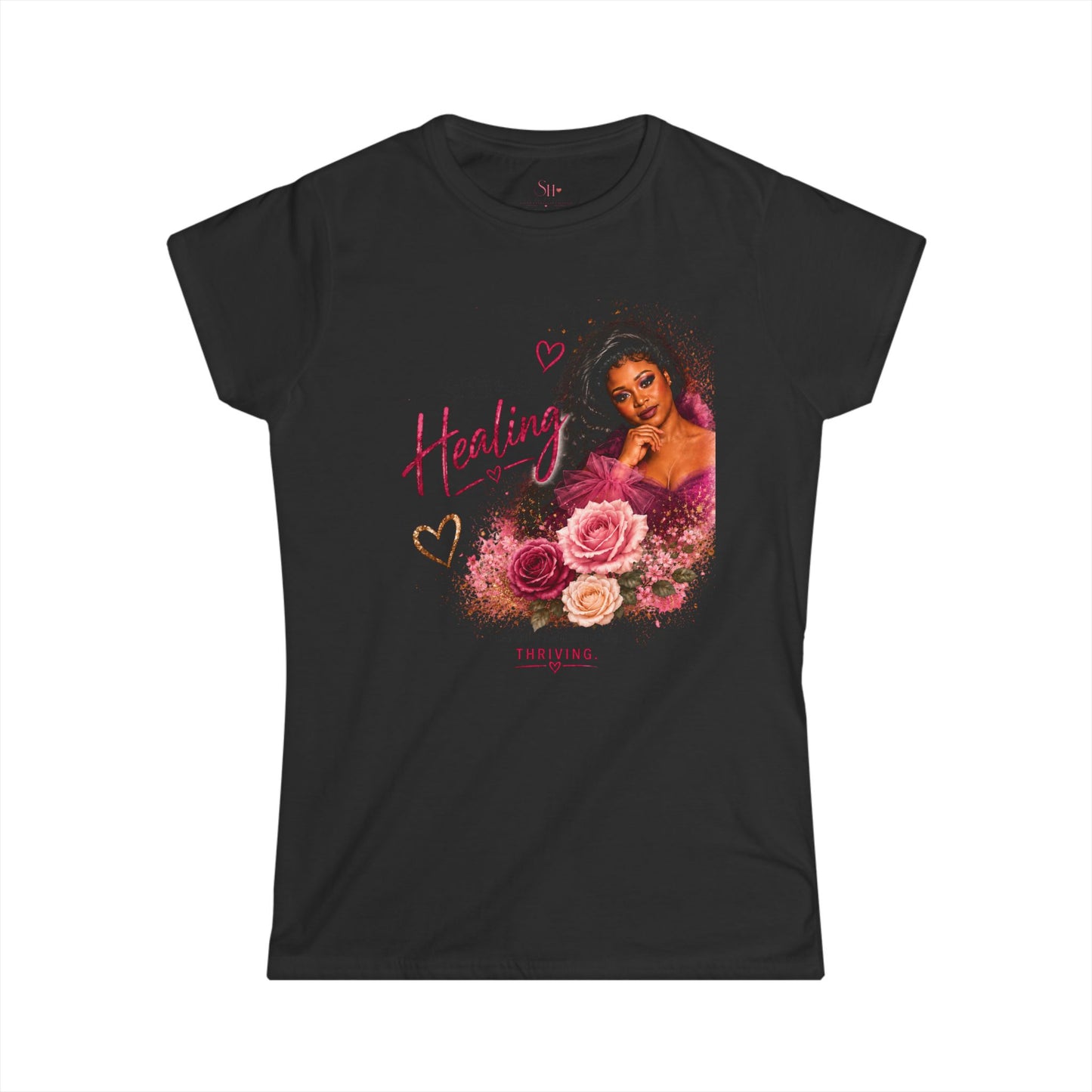 Still Becoming Floral Women's Tee — Inspirational "Still Healing" Motivational Shirt
