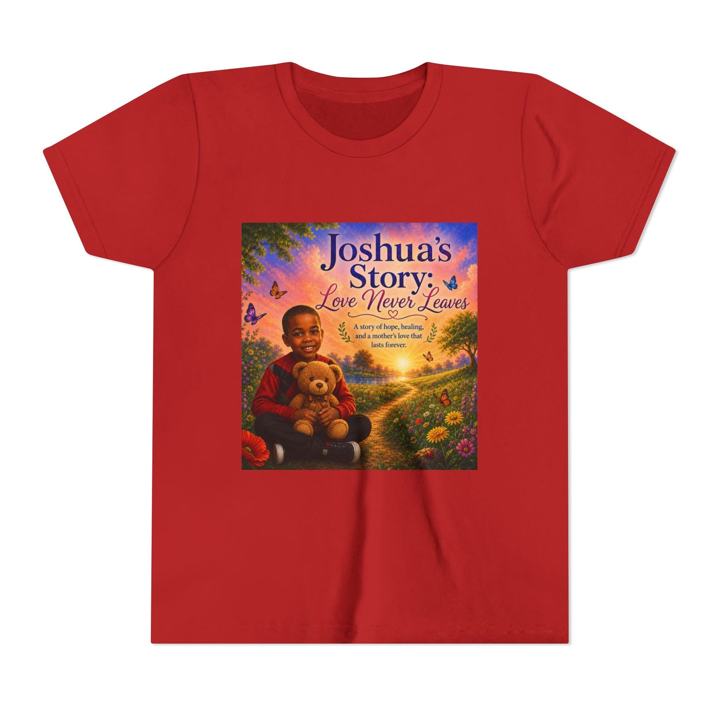 Youth Tee - "Joshua's Story: Love Never Leaves" Illustrated Kids T‑Shirt
