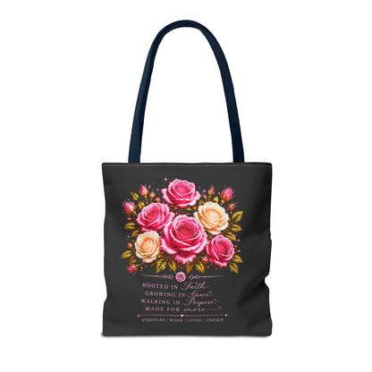 Still Healing Floral Memorial Tote Bag — Inspirational Grief Support Shopping Bag