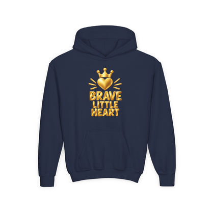 Brave Little Heart Crown Youth Hoodie