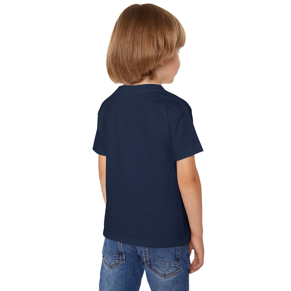 Toddler T-Shirt — "Brave Little Heart" Personalized Bear Design (Love Never Leaves)