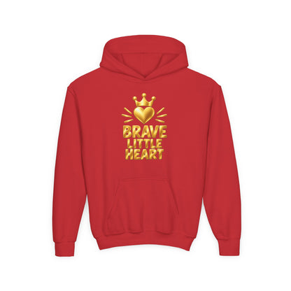Brave Little Heart Crown Youth Hoodie