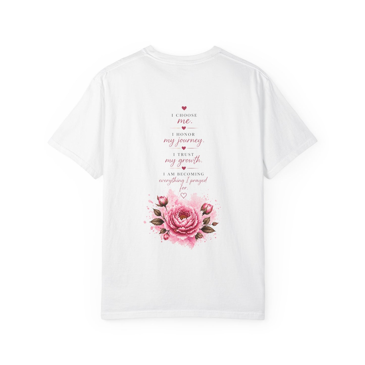 T-Shirt — "Still Healing" Inspirational Recovery Tee (Pink Floral)