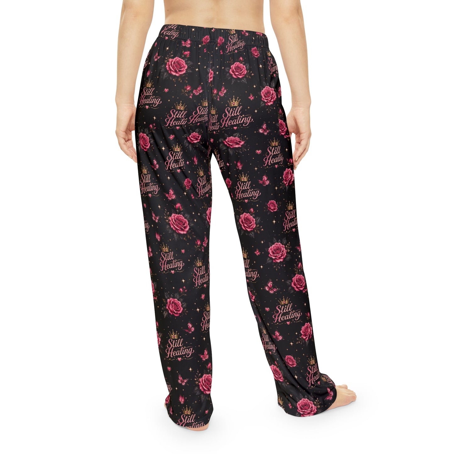 Still Healing Floral Pajama Pants — Women's Cozy Sleep Lounge Trousers