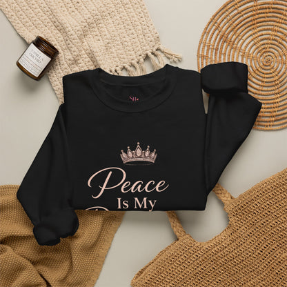 Peace Is My Dopamine Crewneck Sweatshirt — Spiritual Healing Pullover