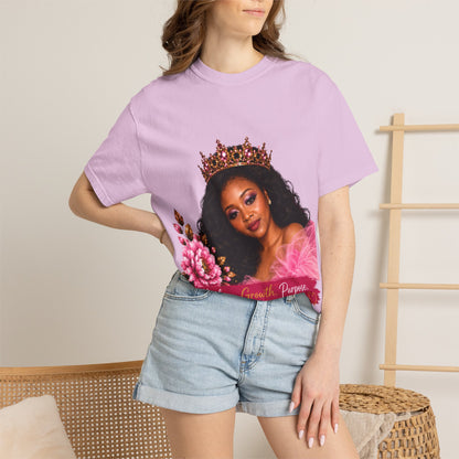 Women's Empowerment T-Shirt — "Healing. Growth. Purpose." Graphic Tee