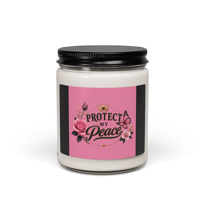 Protect My Peace Scented Soy Candle — 9oz Inspirational Aromatherapy Jar