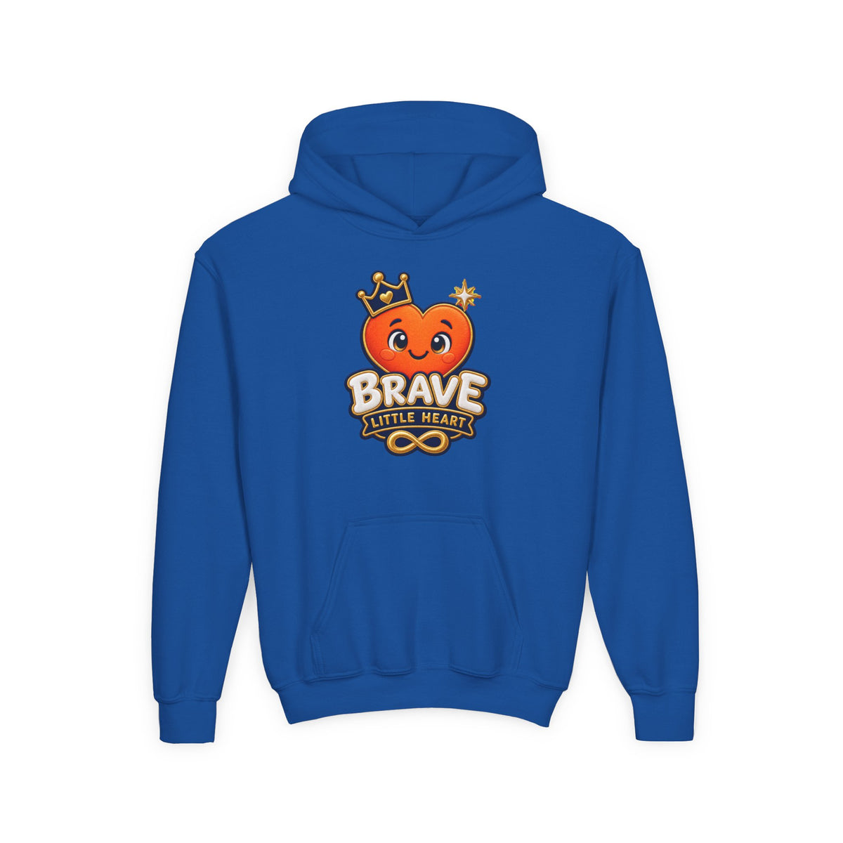 Brave Little Heart Youth Hoodie – Cute Courage Graphic Pullover