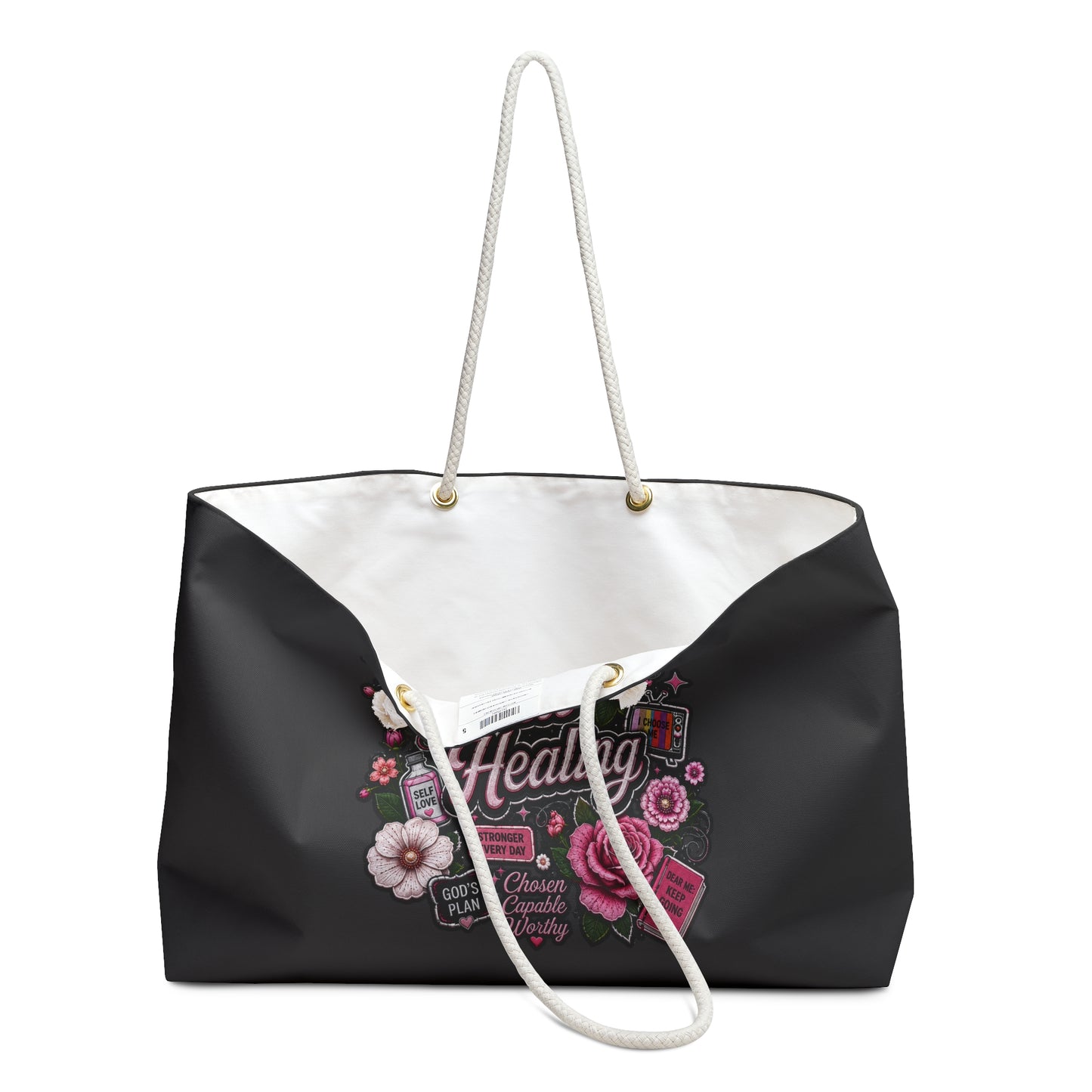 Still Healing Weekender Bag — Floral Support Travel Tote