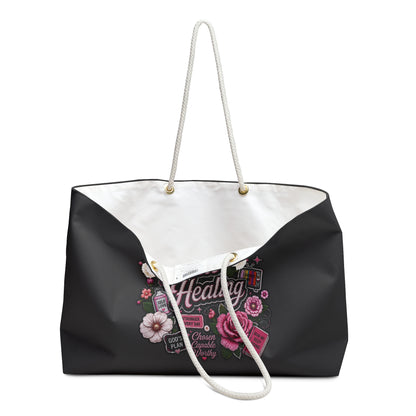 Still Healing Weekender Bag — Floral Support Travel Tote