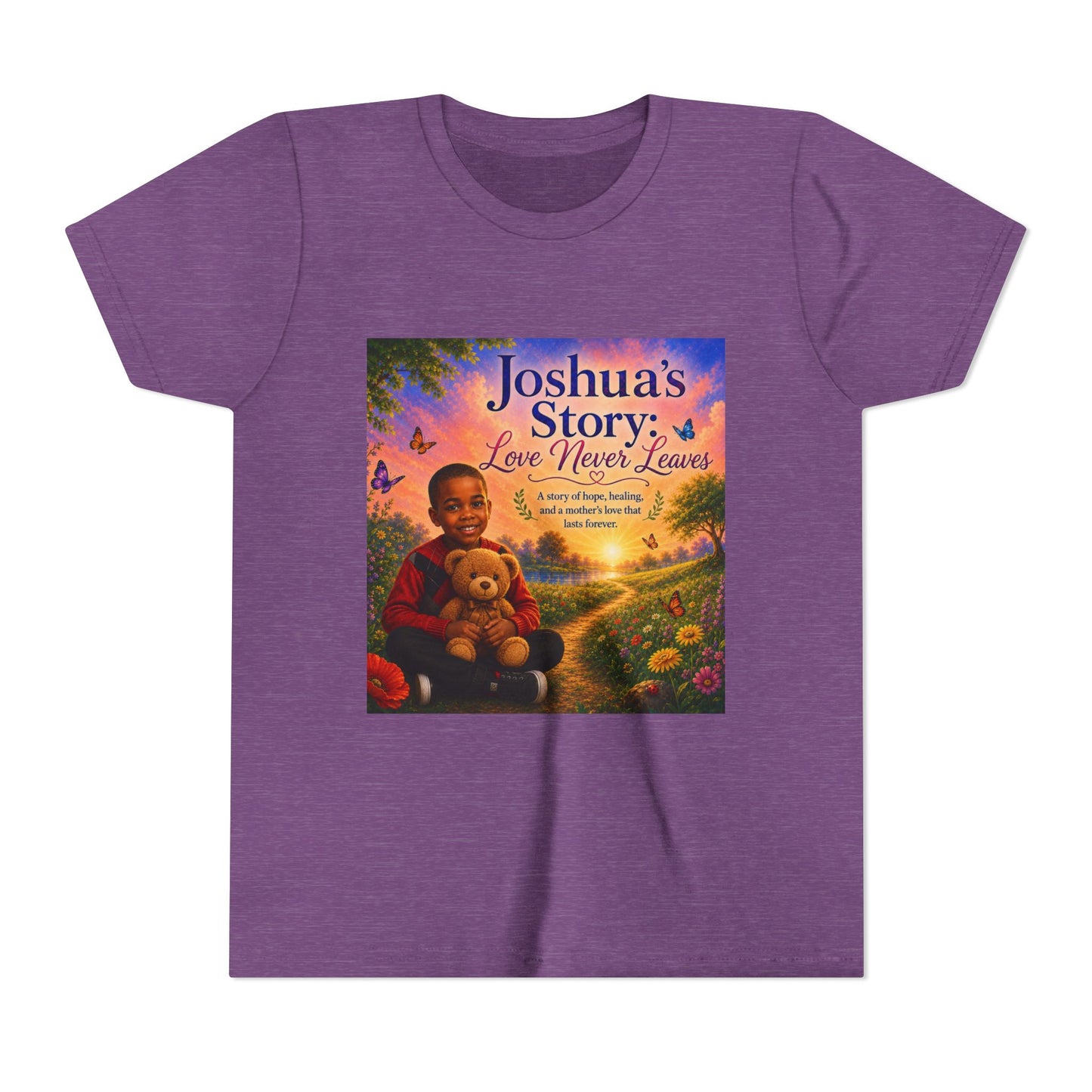 Youth Tee - "Joshua's Story: Love Never Leaves" Illustrated Kids T‑Shirt
