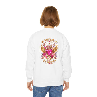 Brave Little Heart Youth Crewneck Sweatshirt