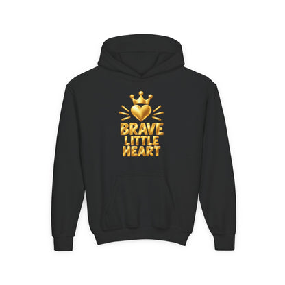 Brave Little Heart Crown Youth Hoodie