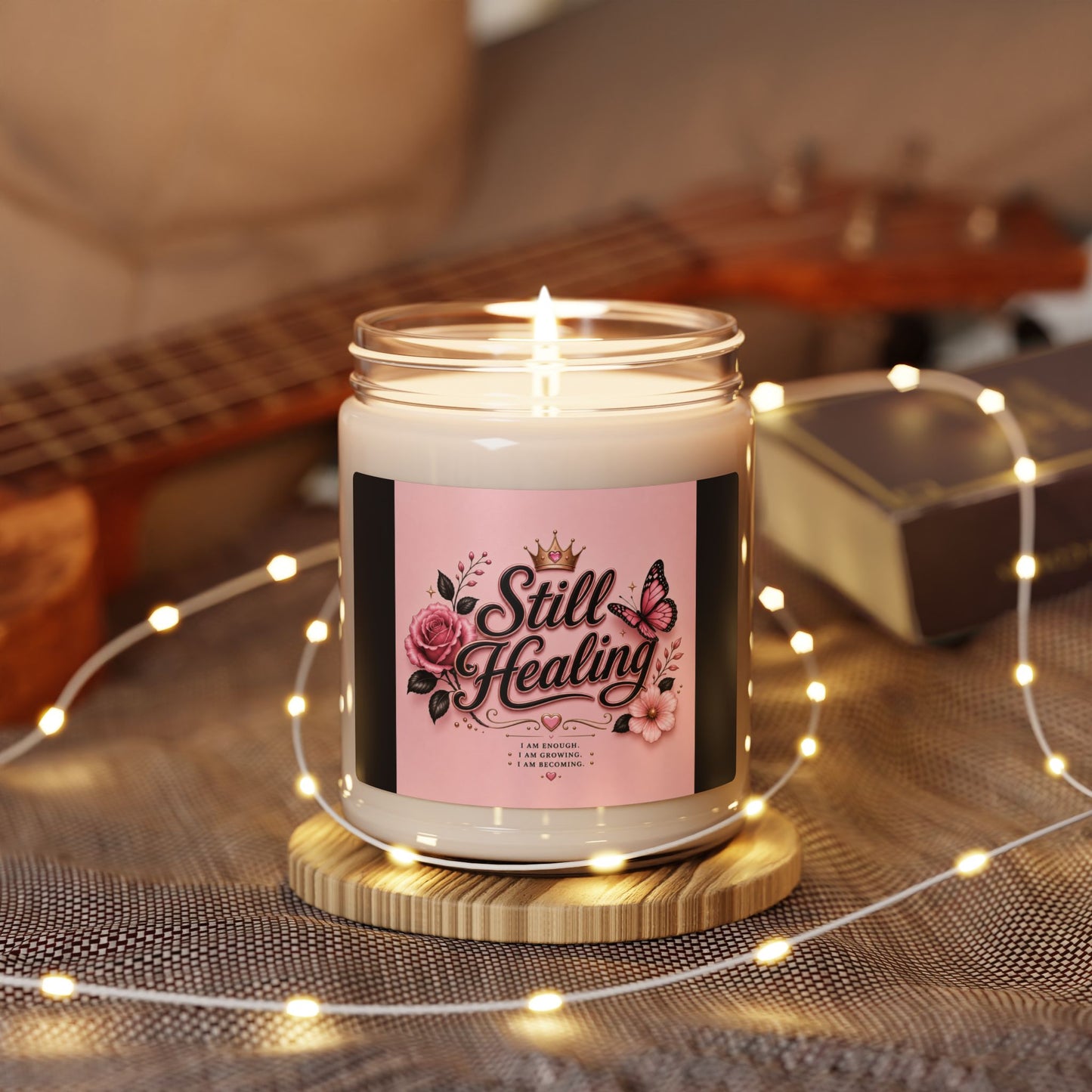 Still Healing Scented Soy Candle — 9oz Relaxing Floral Aromatherapy Candle
