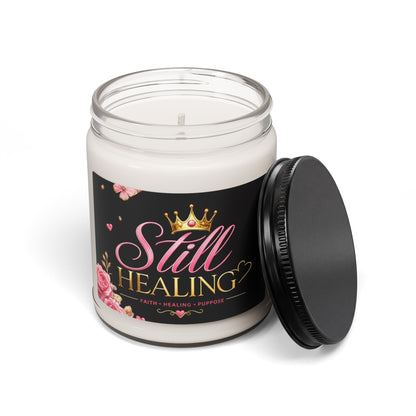Still Healing Soy Candle — 9 oz Scented Jar (Faith • Healing • Support)