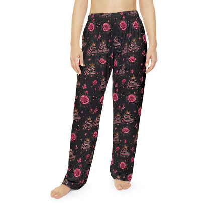 Still Healing Floral Pajama Pants — Women's Cozy Sleep Lounge Trousers