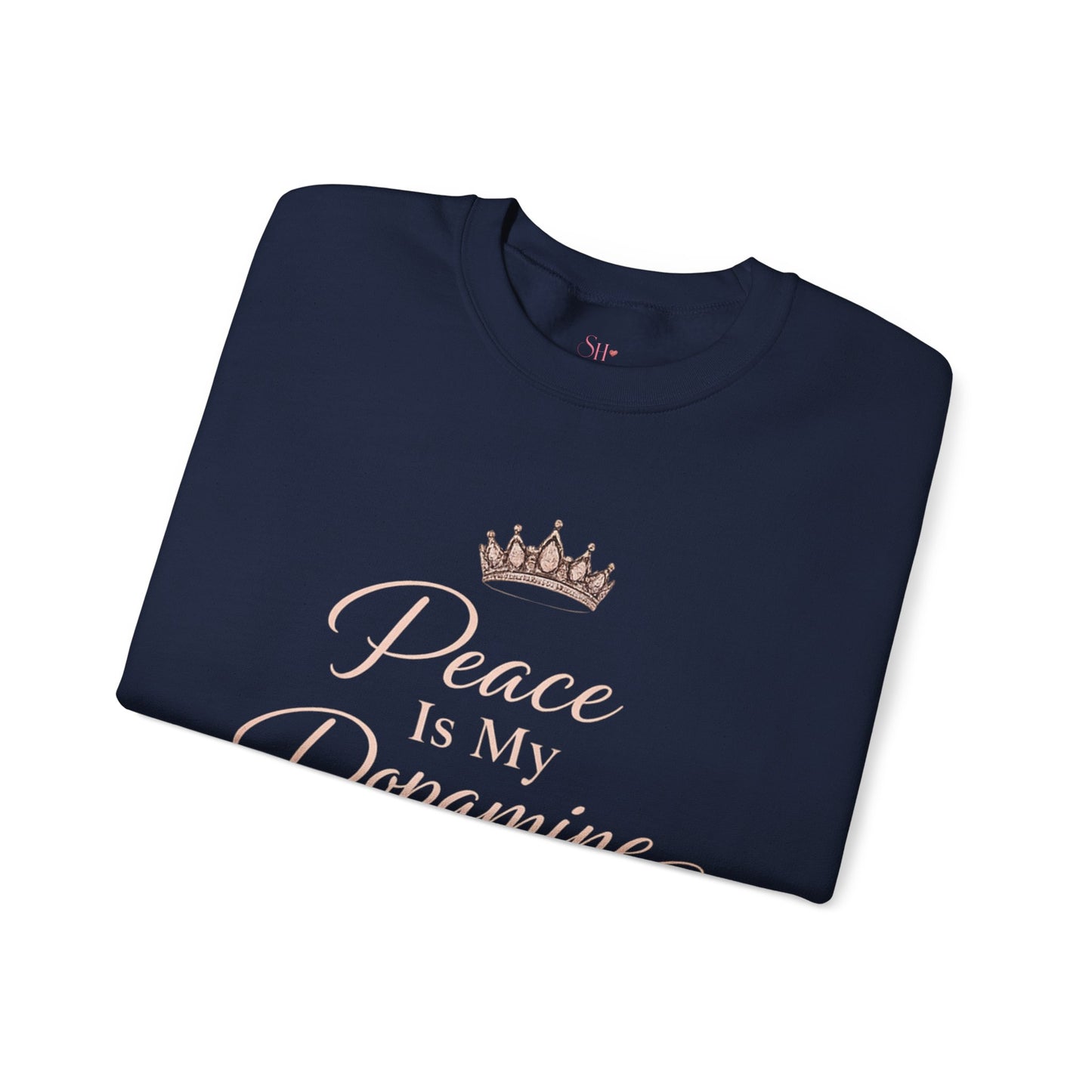 Peace Is My Dopamine Crewneck Sweatshirt — Spiritual Healing Pullover