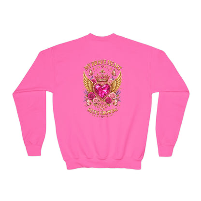 Brave Little Heart Youth Crewneck Sweatshirt